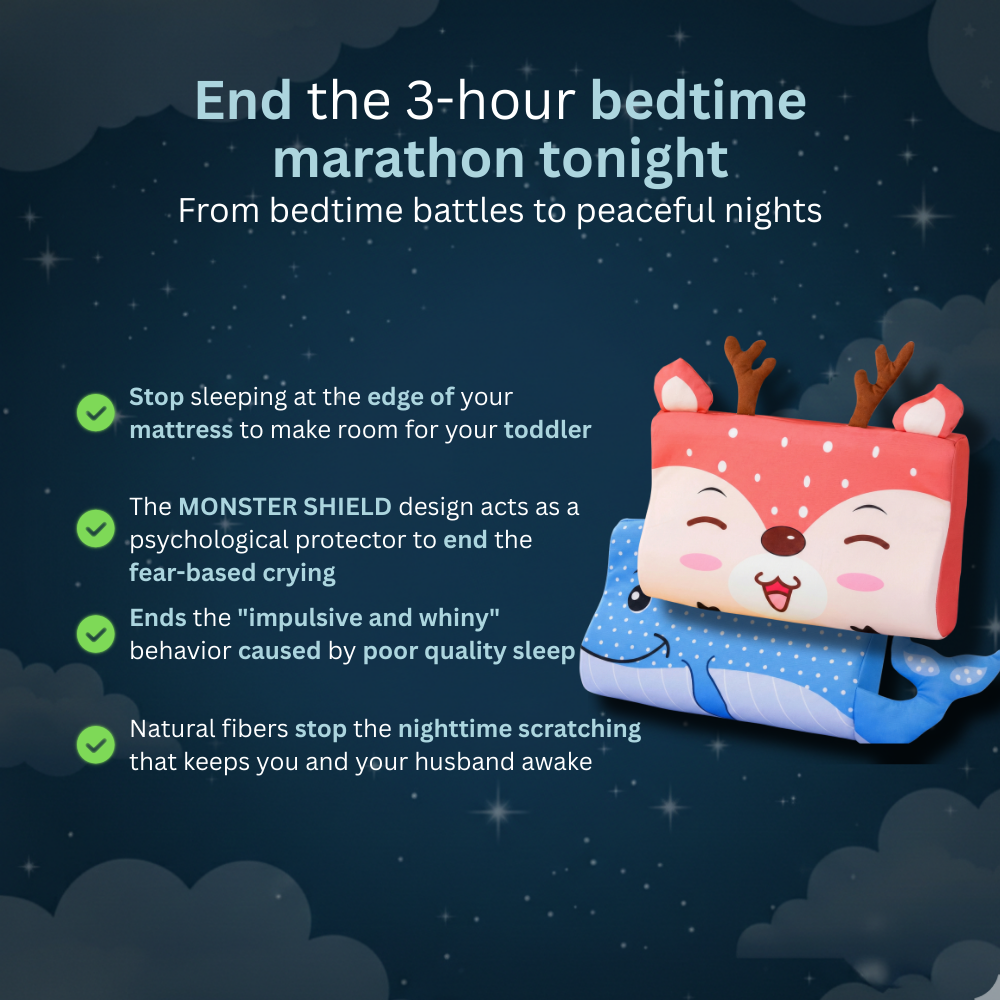 NOXU™ - The pediatrician approved pillow for security, posture, and instant sleep.